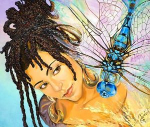 Девушка и стрекоза